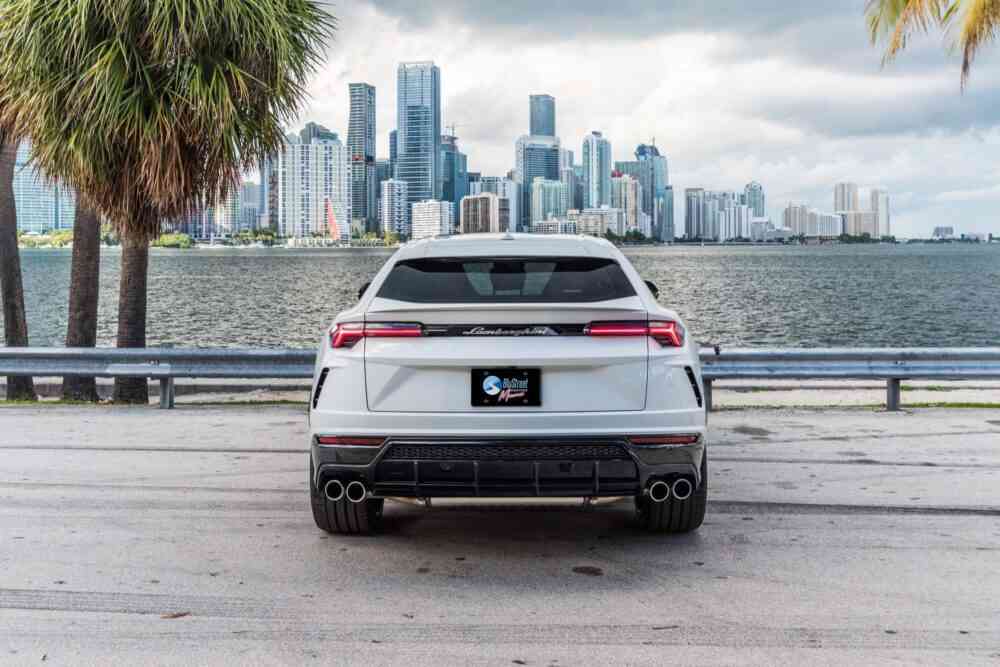 Rent A Lamborghini Urus White - BluStreet Miami Exotic Car Rentals